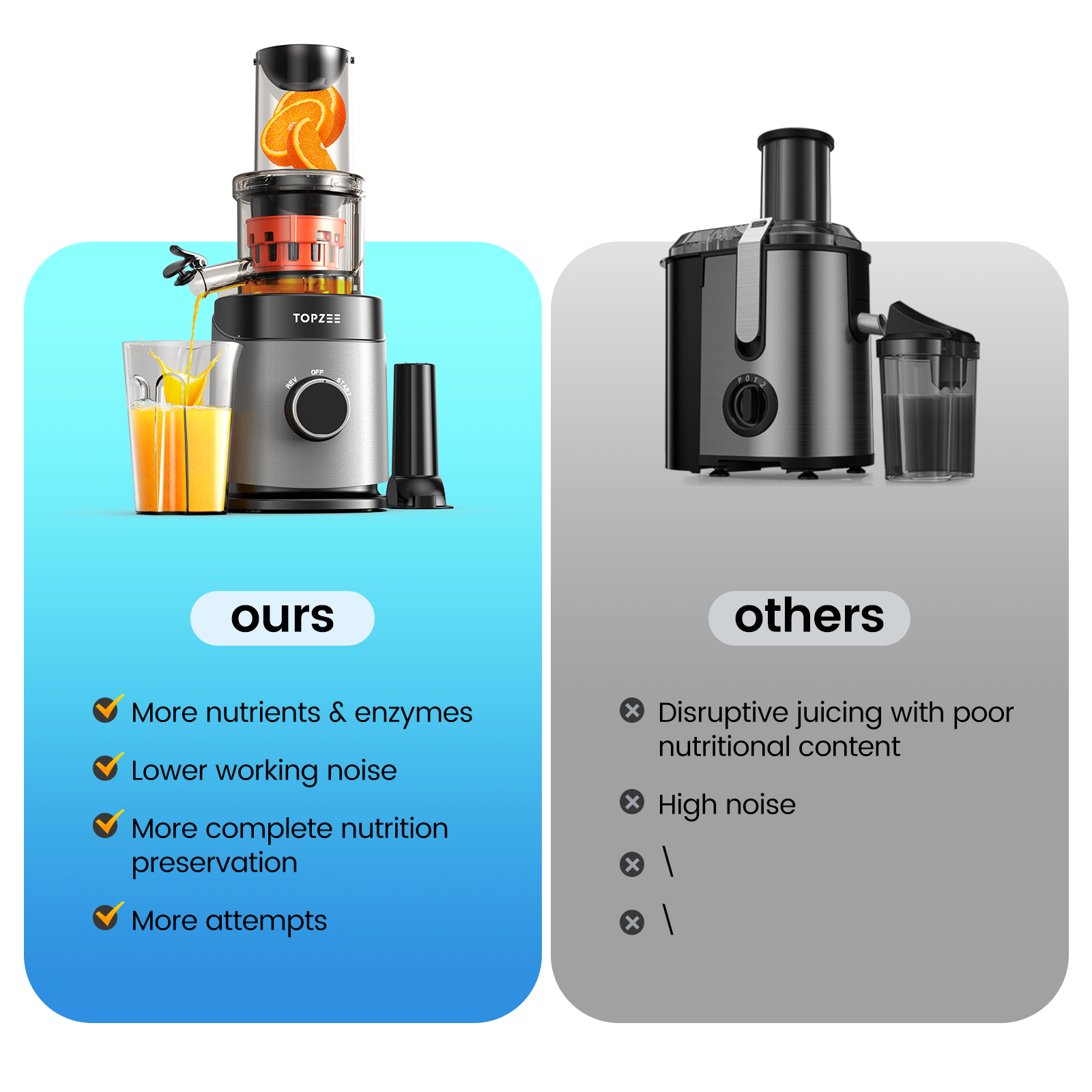 Topzee EasySip Cold Press Juicer