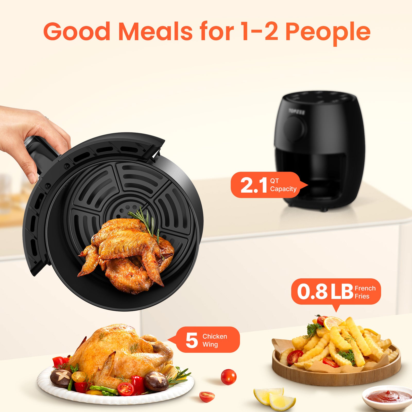 Topzee EasyCook Mini Air Fryer